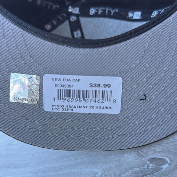 New Era Houston Rockets Statement Edition 9FIFTY Adjustable Hat Black NWT‎ - Picture 6 of 7